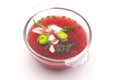 Bowl with borshch, Russian soup, isolated Royalty Free Stock Photo