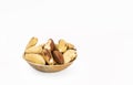 Bowl of Brazil nuts Bertholletia excelsa