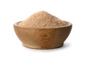 Bowl of buckwheat flour Royalty Free Stock Photo