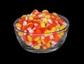 Bowl of Candy Corn Royalty Free Stock Photo