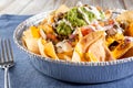bowl of carne asada nachos Royalty Free Stock Photo