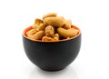 Bowl with cashew nuts Royalty Free Stock Photo