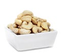 A bowl with cashews