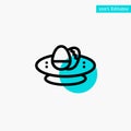 Bowl, Celebration, Easter, Egg, Nest turquoise highlight circle point Vector icon