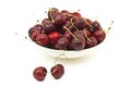 Bowl of cherries Royalty Free Stock Photo