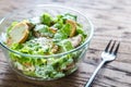 Bowl of chicken Caesar salad Royalty Free Stock Photo