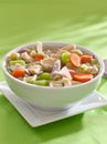 Bowl of chicken noodle soup Royalty Free Stock Photo