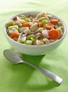 Bowl of chicken noodle soup Royalty Free Stock Photo