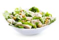 Bowl of chicken salad Royalty Free Stock Photo