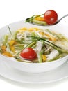 Bowl of Chicken vegetable Soup Royalty Free Stock Photo