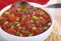 Bowl of Chili Closeup Royalty Free Stock Photo