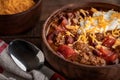 Bowl of chili con carne Royalty Free Stock Photo