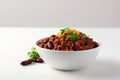 Bowl chili con carne food. Generate Ai