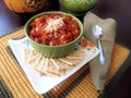 Bowl of chili Royalty Free Stock Photo