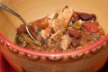 Bowl of Chili Verde Mexican stew Royalty Free Stock Photo