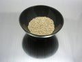 Bowl of chinaware with sesame