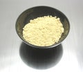 Bowl of chinaware with soy meal