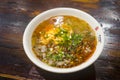 A bowl of Chinese mutton noodles