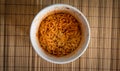 Bowl of Chinese ramen noodles. Royalty Free Stock Photo
