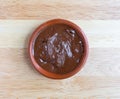 Bowl of chocolate almond hazelnut butter