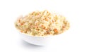 Bowl of Coleslaw Isolated on a White Background