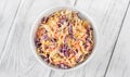 Bowl of Coleslaw salad Royalty Free Stock Photo