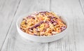 Bowl of Coleslaw salad Royalty Free Stock Photo