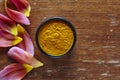 A bowl of colorful pepper in beautiful kitchen atmoshere Royalty Free Stock Photo