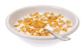 Bowl with corn flakes and milk Royalty Free Stock Photo