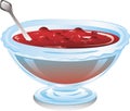 Bowl of cranberry sauce Royalty Free Stock Photo