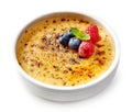 Bowl of creme brule Royalty Free Stock Photo