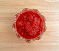 Bowl of crushed jalapeno peppers and tomatoes Royalty Free Stock Photo