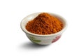 Bowl of curry powder Royalty Free Stock Photo