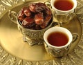 Bowl of dates and tea