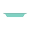 Bowl design dinner lunch cuisine vector icon. Food menu ceramic plate object