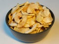 Bowl of dried apples