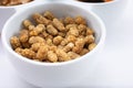 bowl of dried mulberries Royalty Free Stock Photo
