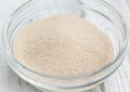 Bowl with dried Yeast Royalty Free Stock Photo