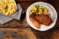 Bowl of egg noodles and minute steak with veggies