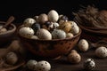 Bowl eggs. Generate Ai