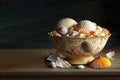 A bowl of empty seashells