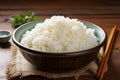 A bowl filled with perfectly cooked, fluffy white rice