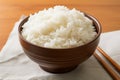 A bowl filled with perfectly cooked, fluffy white rice