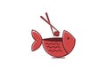 Bowl fish, sushi restaurant logo design inspiration Isolated On white Backgrounds.
