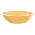 Bowl food tahini icon cartoon vector. Cream paste