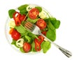 A bowl of fresh colorful salad Royalty Free Stock Photo