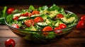 bowl fresh healthy food salad