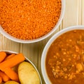 Bowl of Fresh Lentil Soup Royalty Free Stock Photo