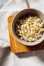 Bowl of fresh mung bean sprouts