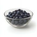 A bowl of fresh plump blueberries Royalty Free Stock Photo